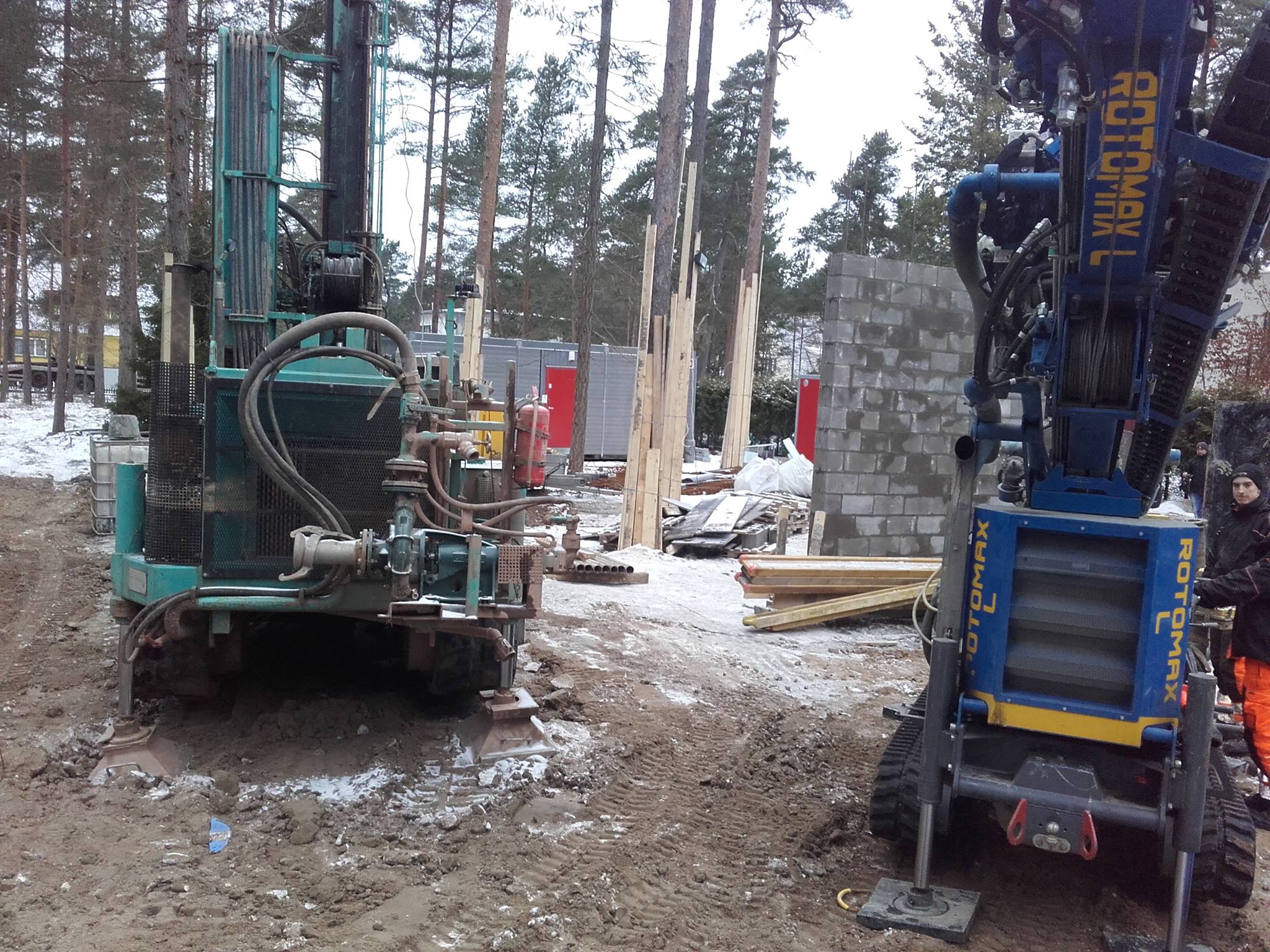 Puurimisseadmed objektil